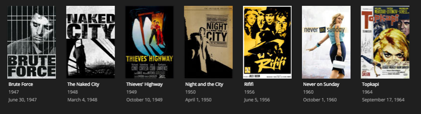 Library on Jules Dassin Movies